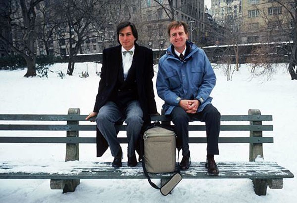 Steve Jobs und John Sculley 1984 New York